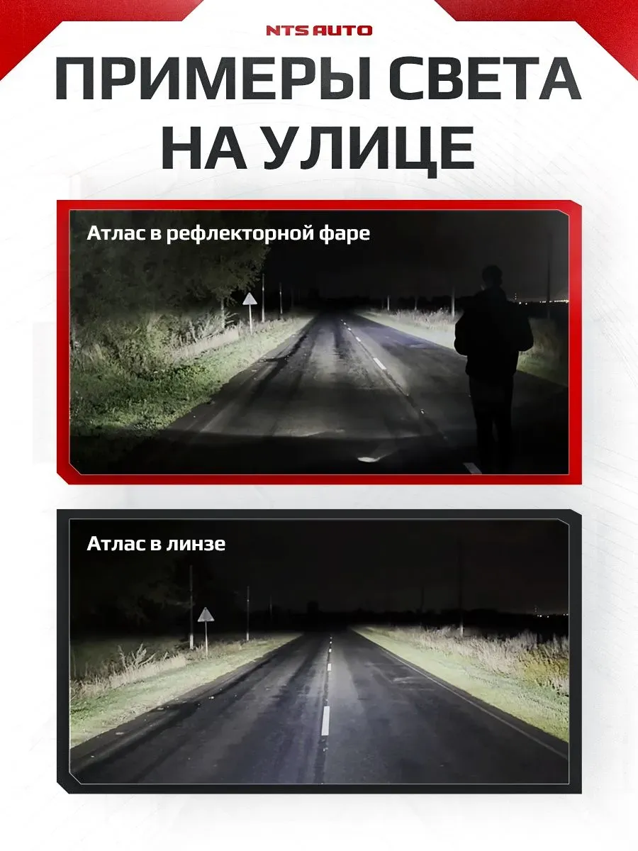 Светодиодные лампы ATLAS H7/H18 6300K