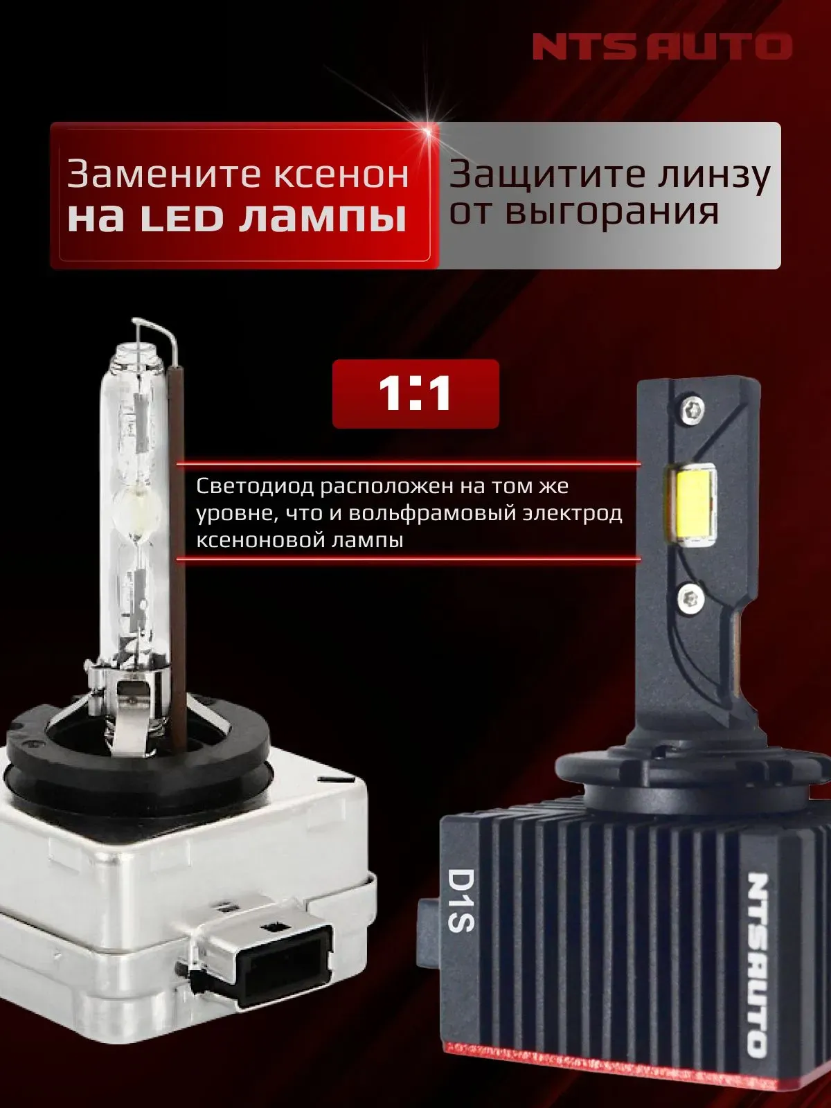 Светодиодные лампы 6300K D1S/D1R 