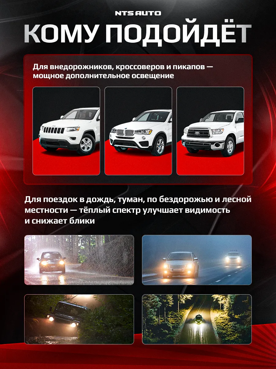 Фара диодная с СТГ NTS-P59