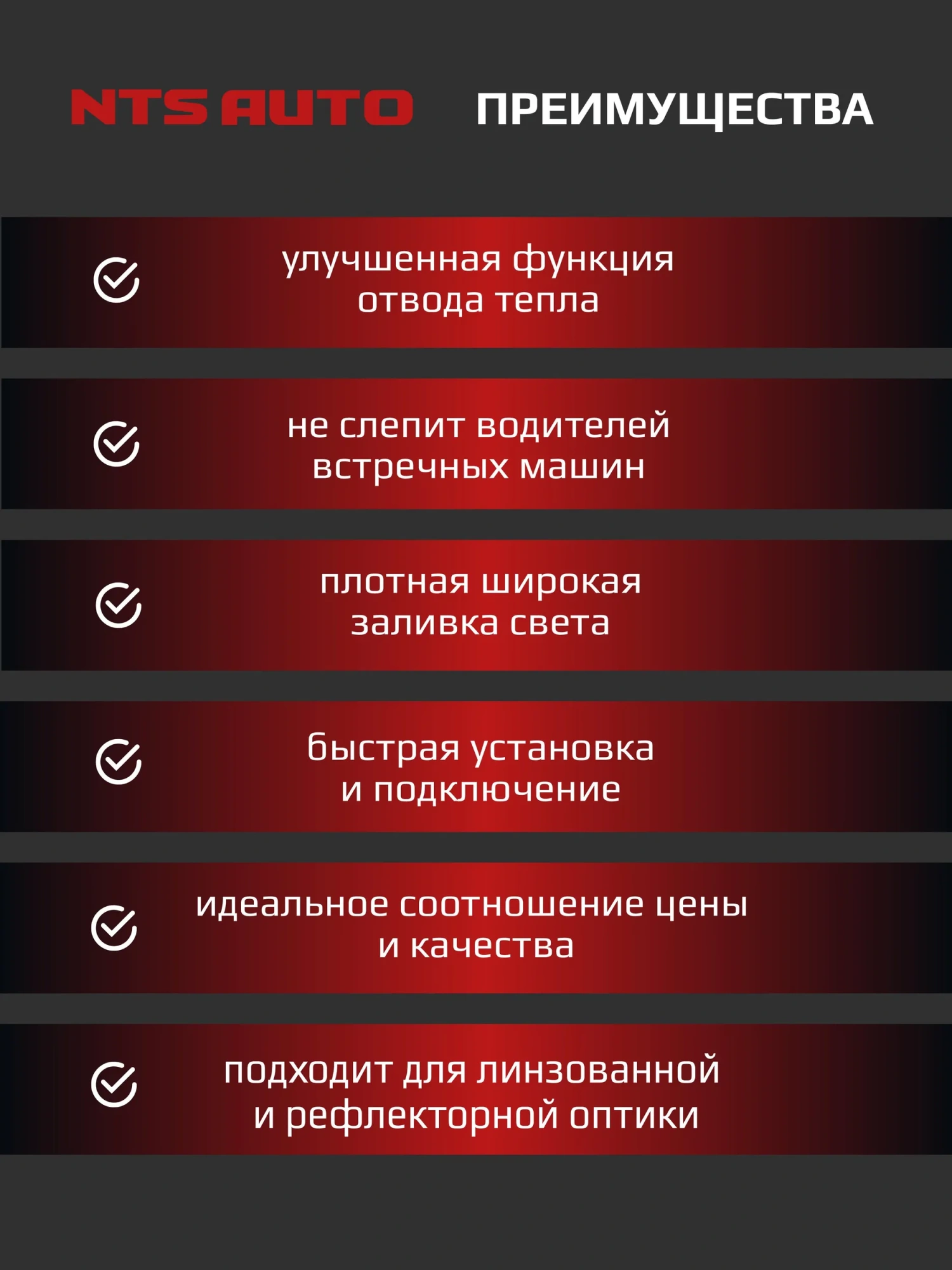 Светодиодные лампы C10 6300K H7